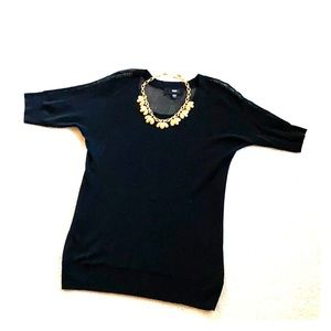 Mossimo black sweater short sleeve shirt